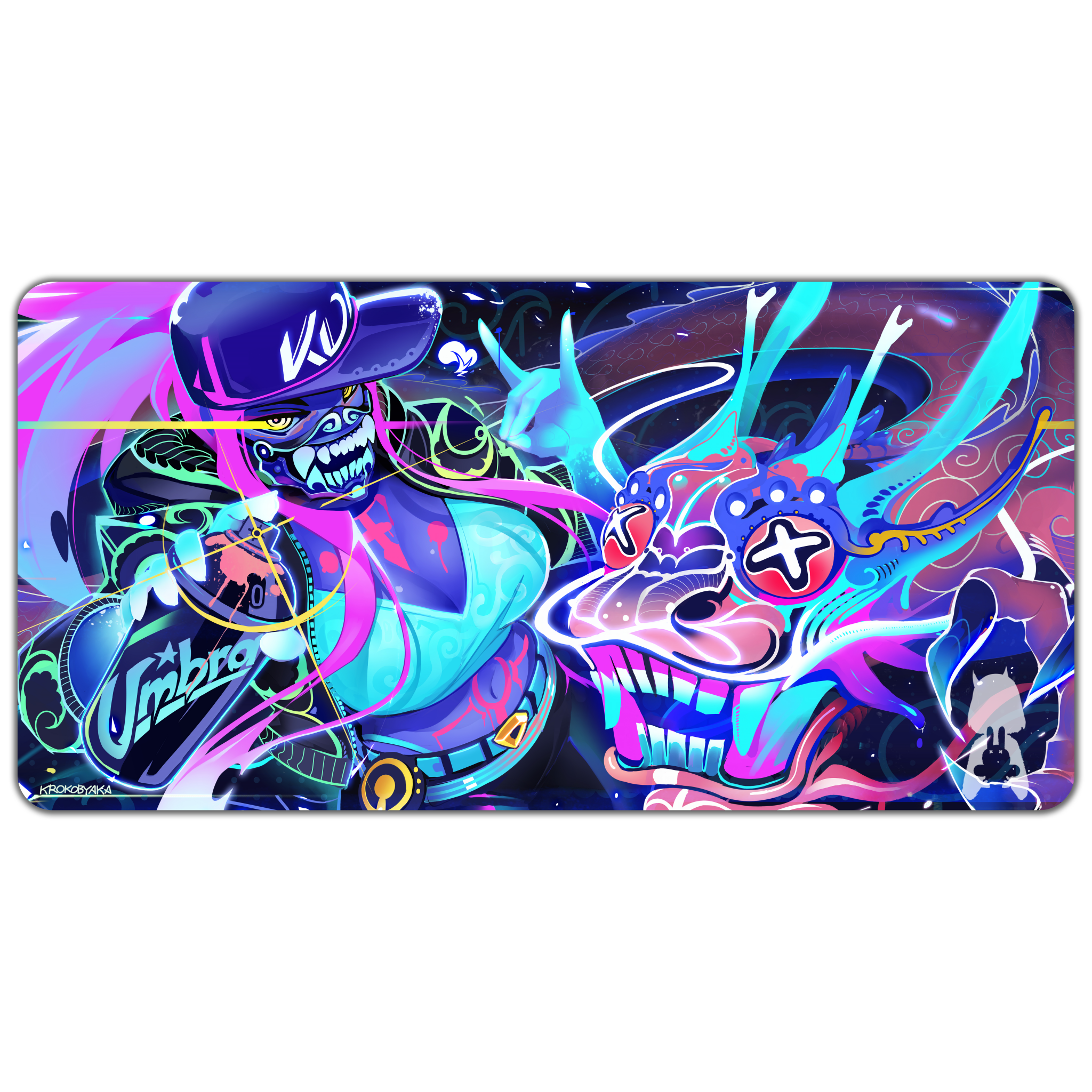 KDA Akali by Krokobyaka | Mousepad – Smewed's Toy Box